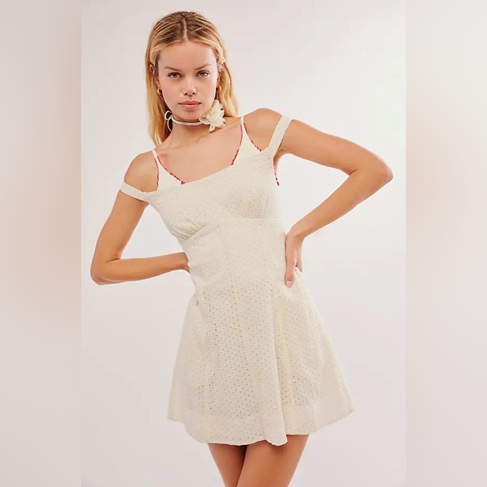 Free People Berry Kiss Mini Dress